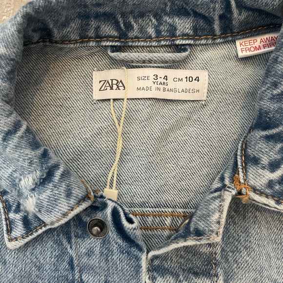 3-4T Zara Jean Jacket - Picture 3 of 3